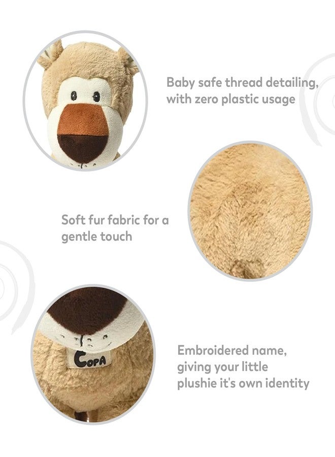 Mi Arcus Lion Cub Soft Plush Toy Made with Tiger Fur Brown- Height 33 cm - Image 4